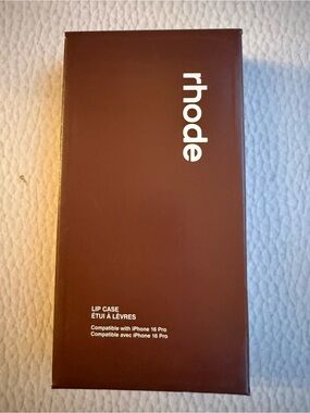 RHODE Lip Case for iPhone 16 Pro — Brown